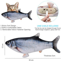 FriskyFin Interactive™ Jouet Poisson Le Compagnon de Jeu Marin pour Votre Chat